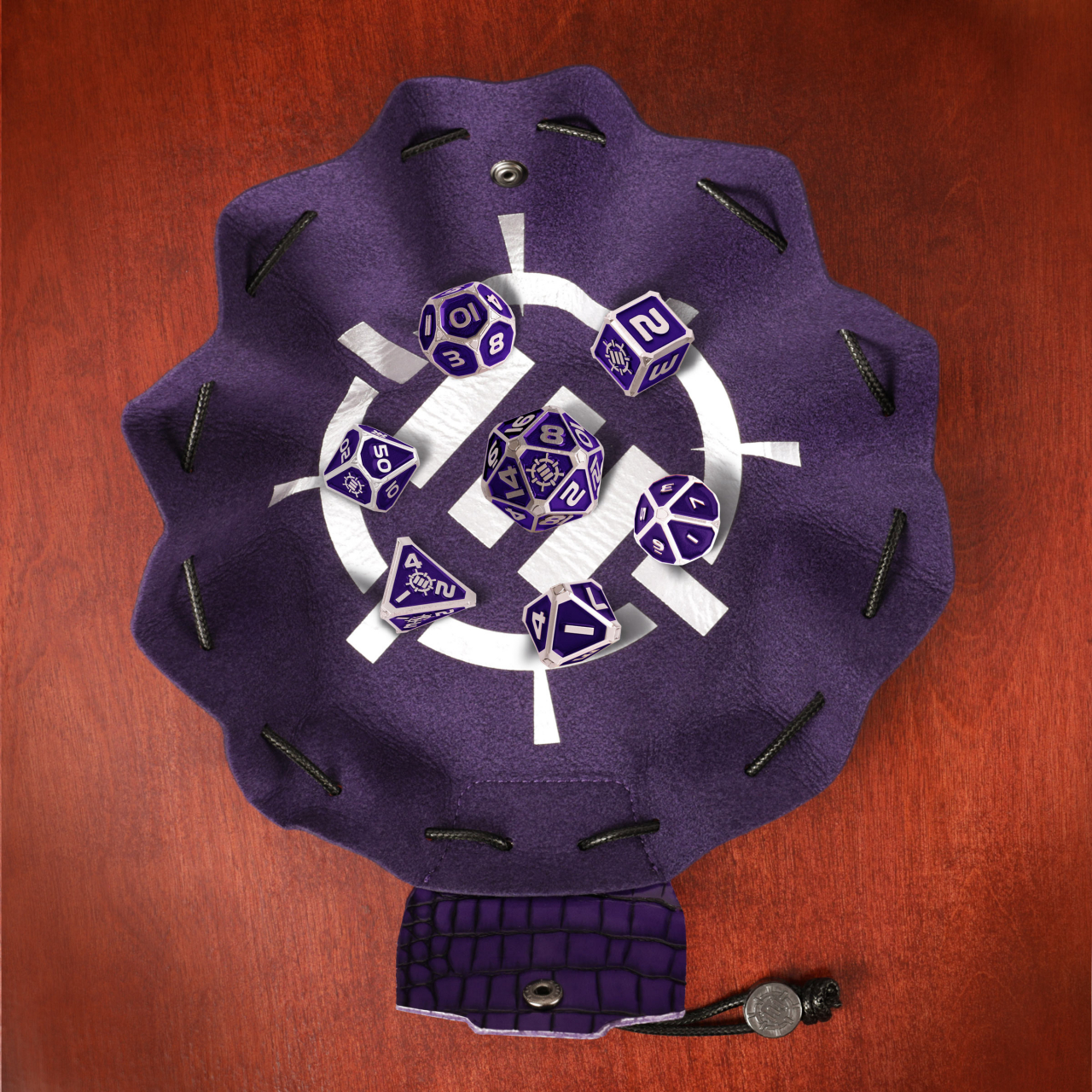 Set Zaruri Metalice ENHANCE Gaming Collector's Edition Purple DnD [8]
