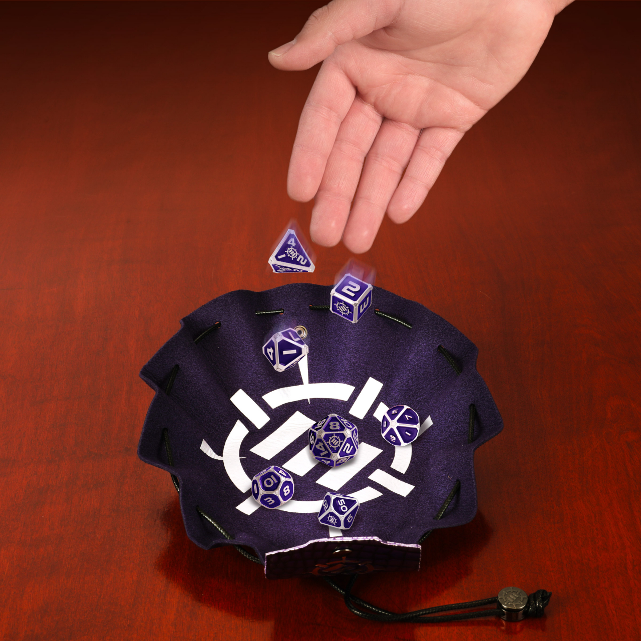 Set Zaruri Metalice ENHANCE Gaming Collector's Edition Purple DnD [7]