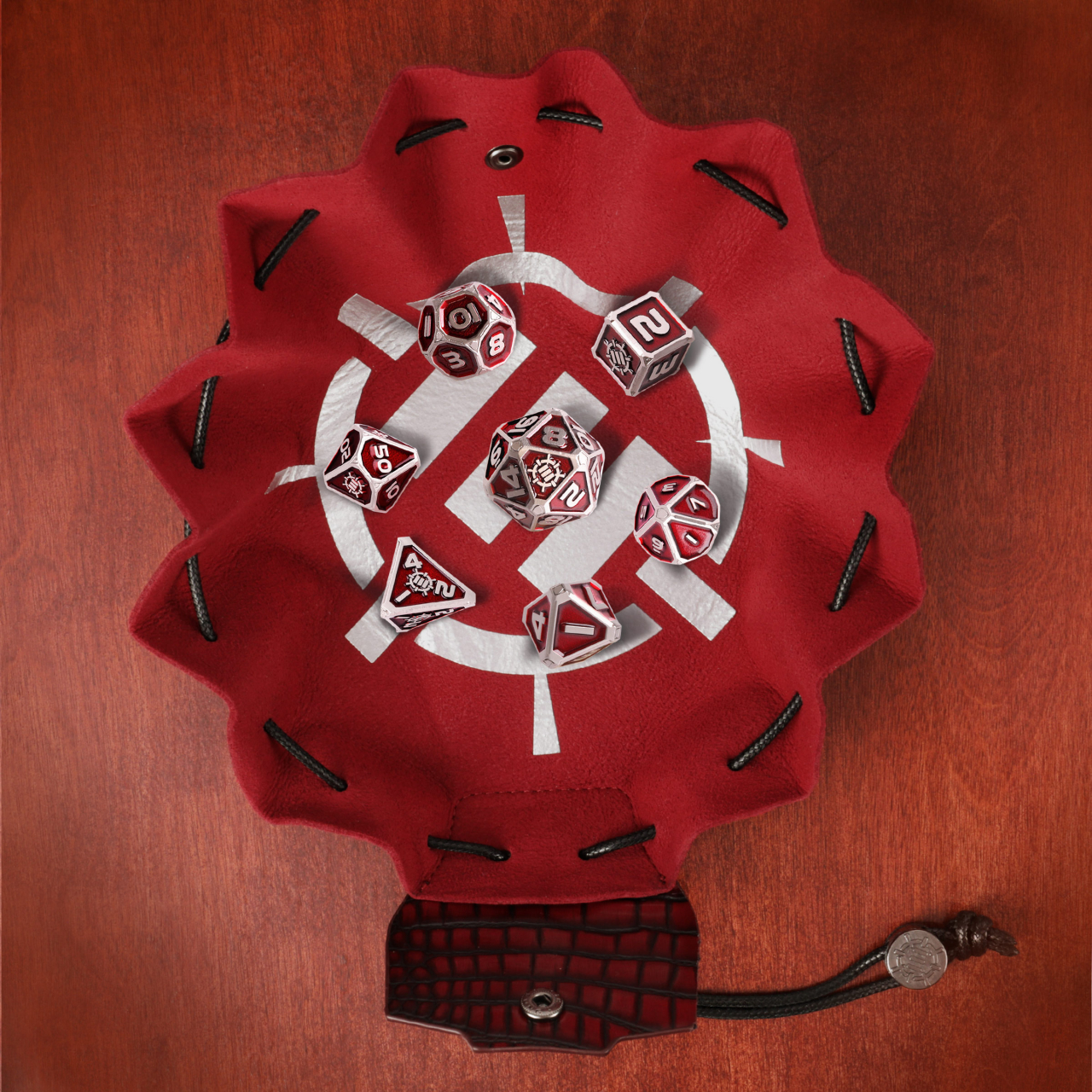 Set Zaruri Metalice ENHANCE Gaming Collector's Edition Red DnD [8]