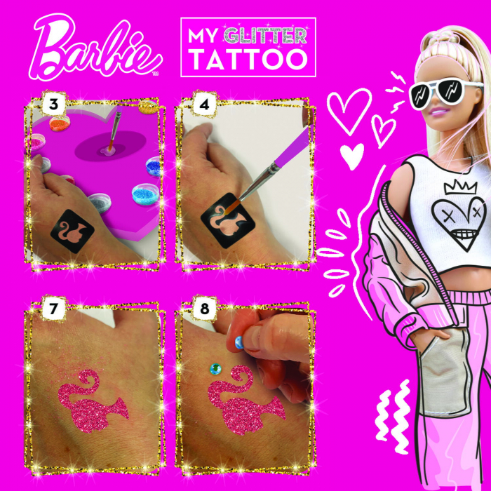 Setul meu de tatuaje cu sclipici - Barbie [3]