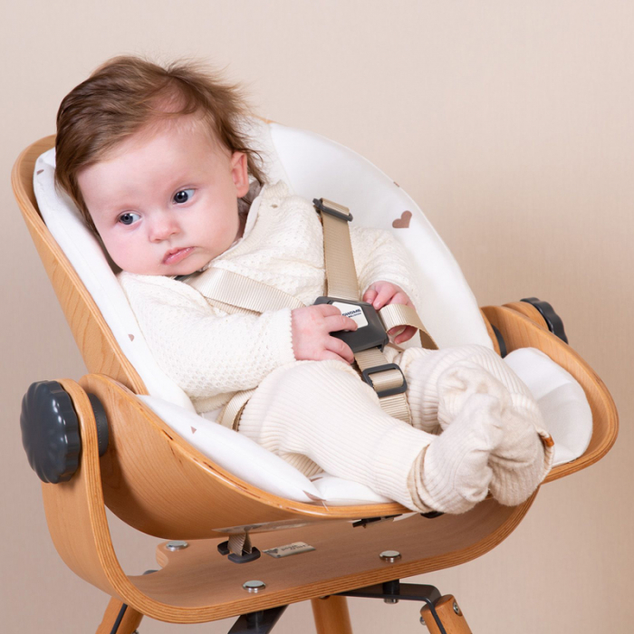Sezut nou-nascut pentru scaun de masa Childhome Evolu 2/Evolu One.80, Natural/Antracit [6]