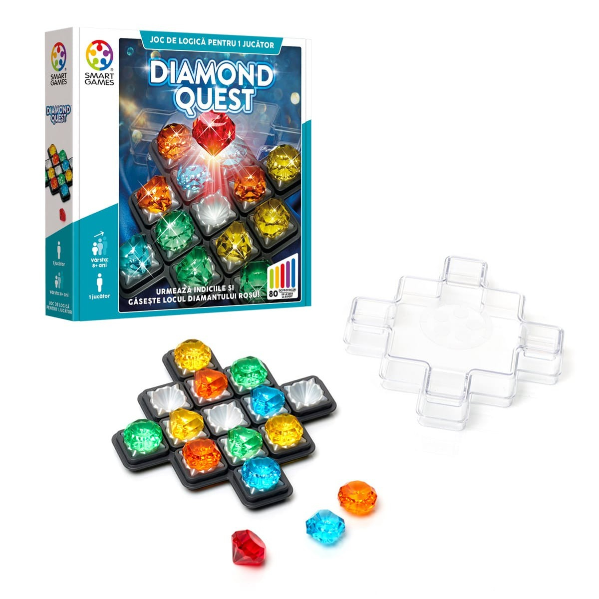 Smart Games - Diamond Quest, joc de logica cu 80 de provocari [2]