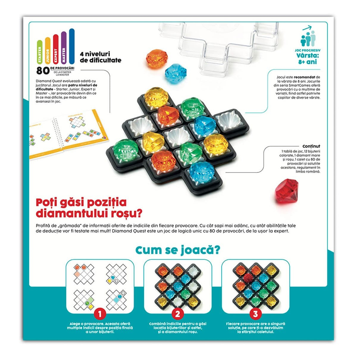 Smart Games - Diamond Quest, joc de logica cu 80 de provocari [5]