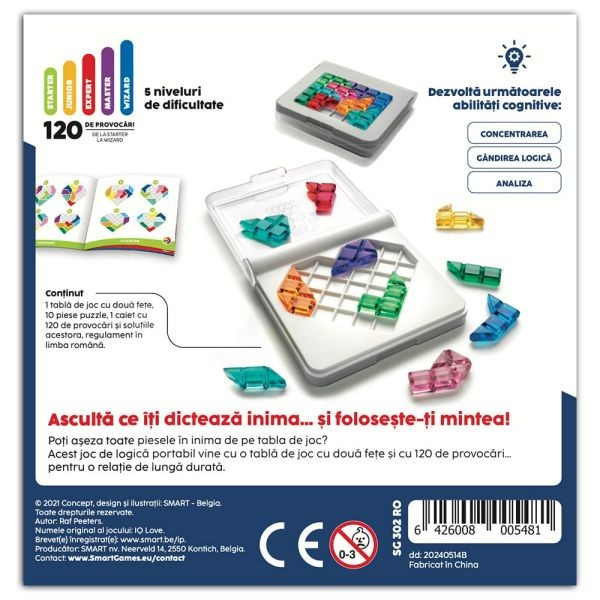 Smart Games - IQ Love, joc de logica cu 120 de provocari [5]