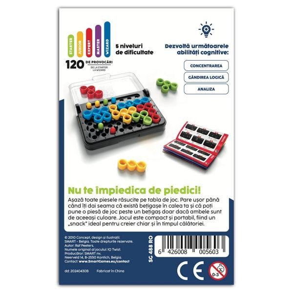 Smart Games - IQ Twist, joc de logica cu 120 de provocari [3]