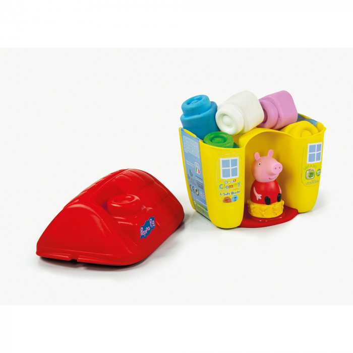 Soft Clemmy - Casuta Peppa Pig Cu Cuburi