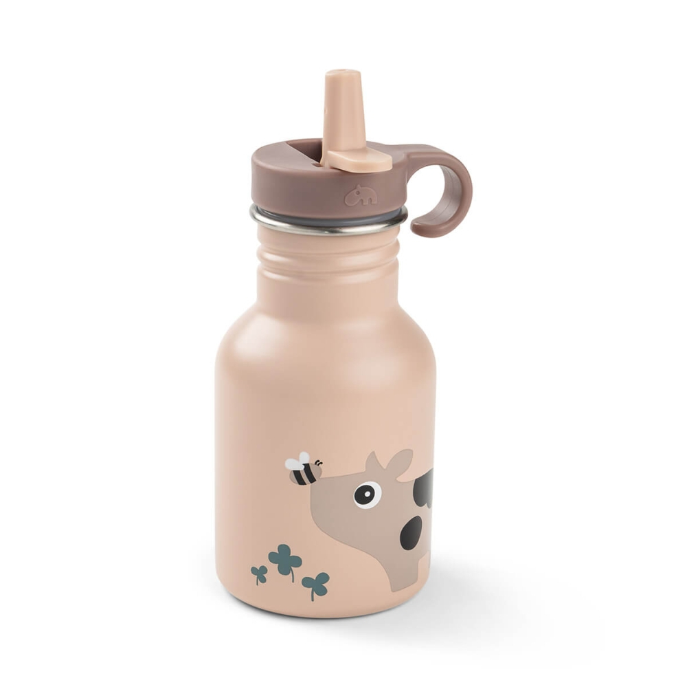 Sticla din inox pentru copii Done by Deer Tiny Farm Roz Pudra 350 ml [2]