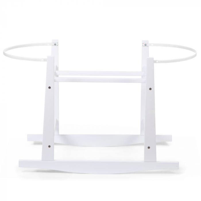 Suport balansoar Childhome pentru Cos bebe Moise, Lemn Alb-Resigilat [2]