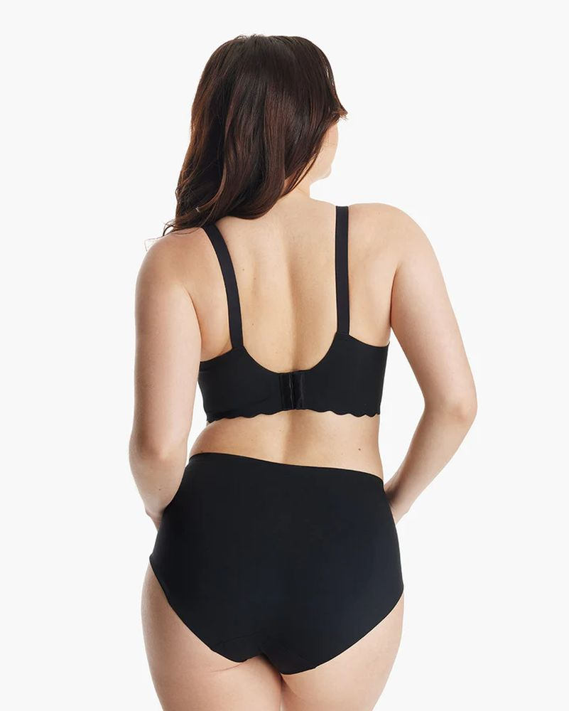 Sutien alaptare floral fara cusaturi cu sustinere Momcozy YN46 Black 2XL [3]