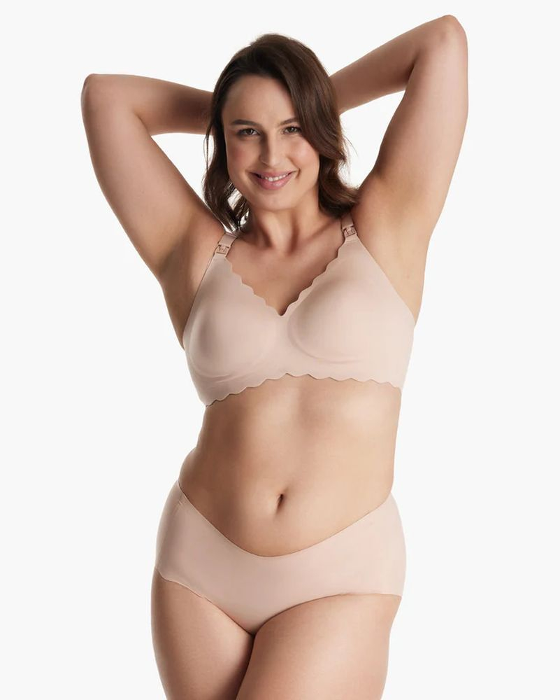 Sutien alaptare floral fara cusaturi cu sustinere Momcozy YN46 Skin S [4]