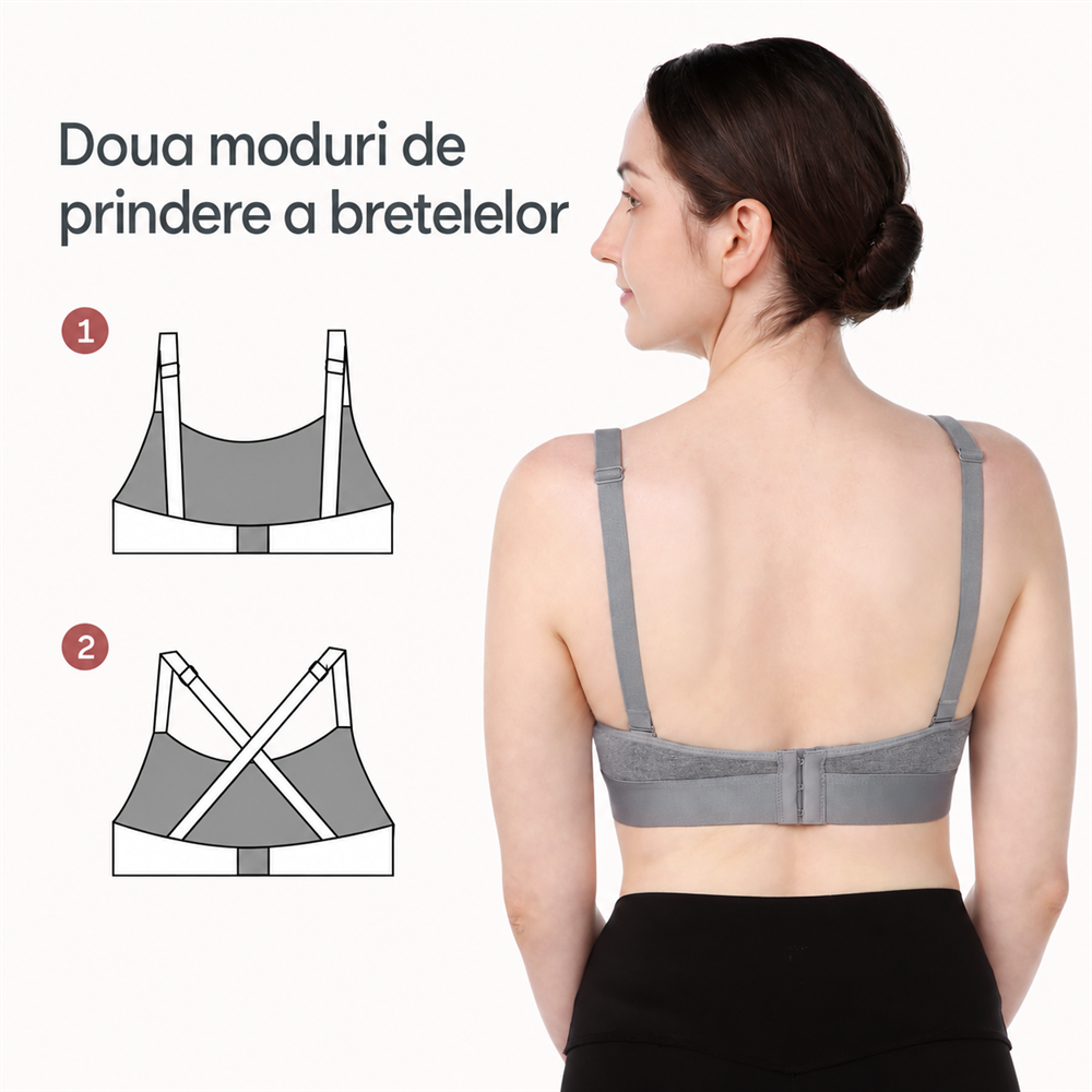 Sutien alaptare Hands-Free Momcozy YN08 Grey L [5]