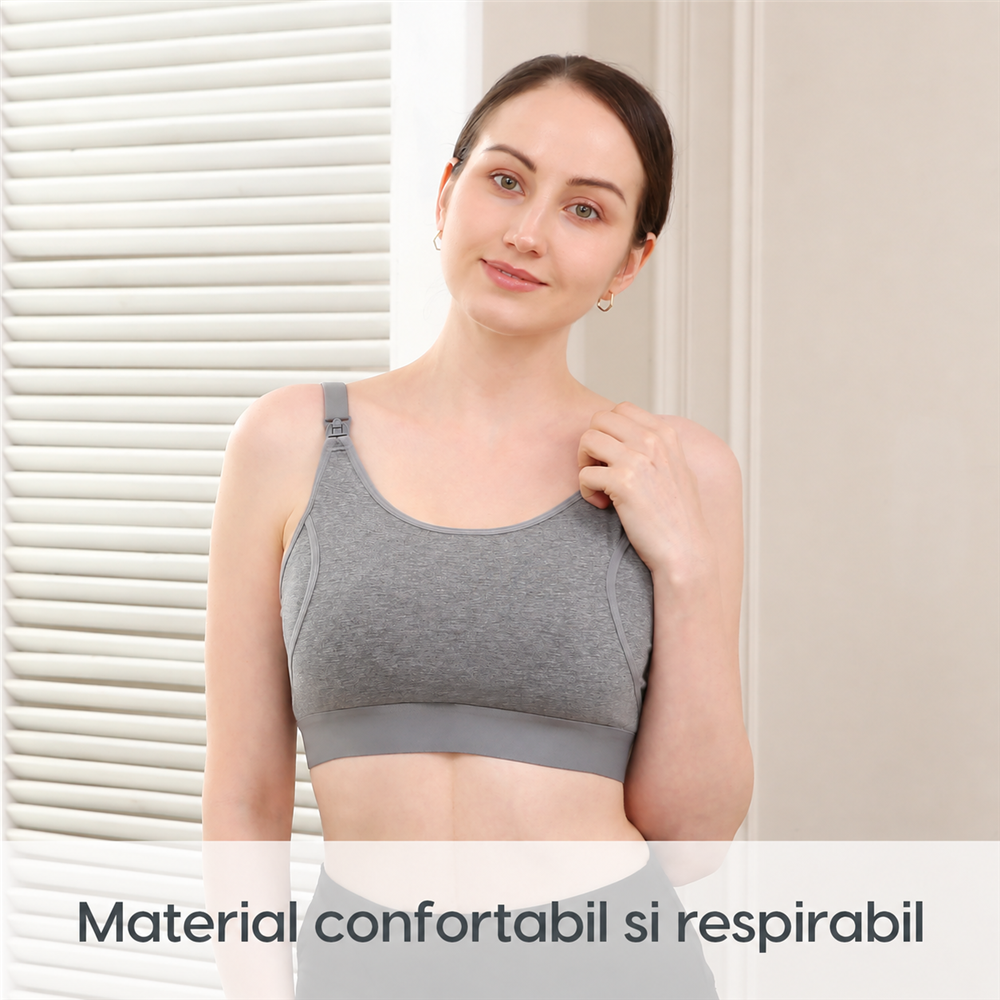 Sutien alaptare Hands-Free Momcozy YN08 Grey L [4]