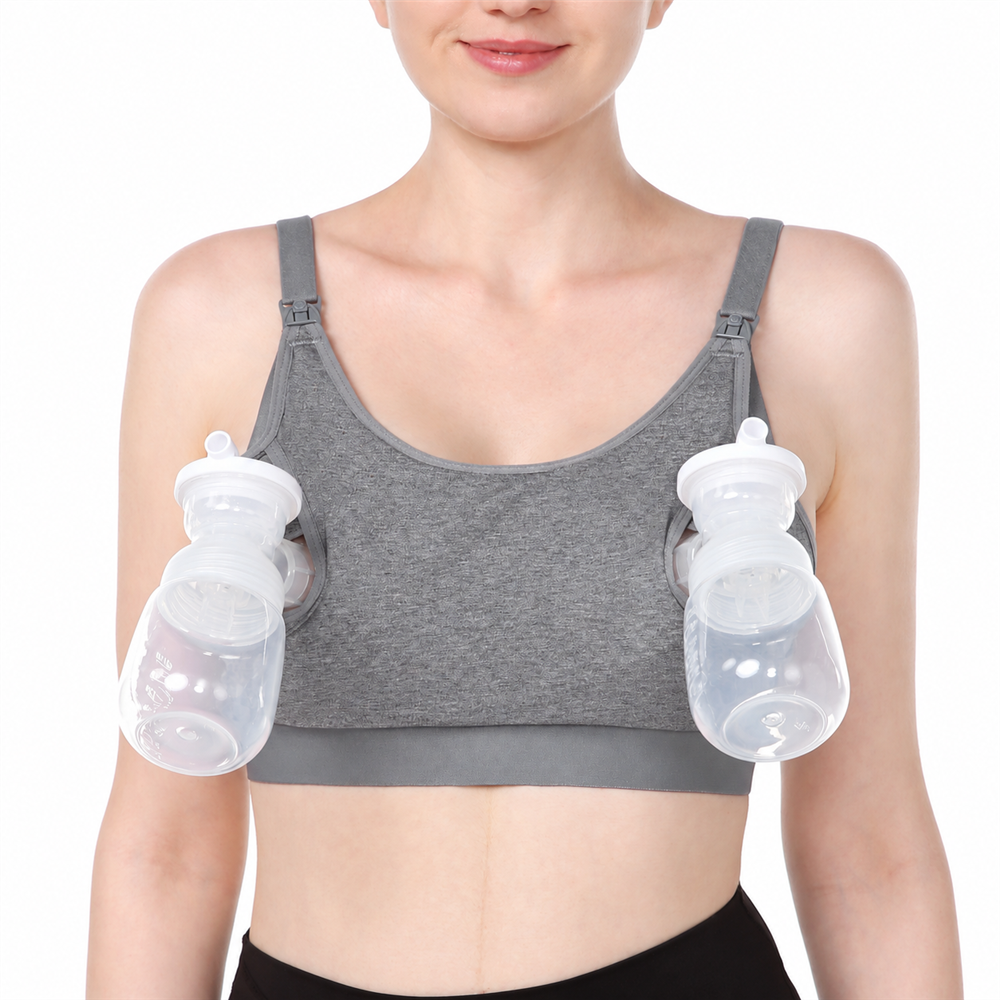 Sutien alaptare Hands-Free Momcozy YN08 Grey L [2]