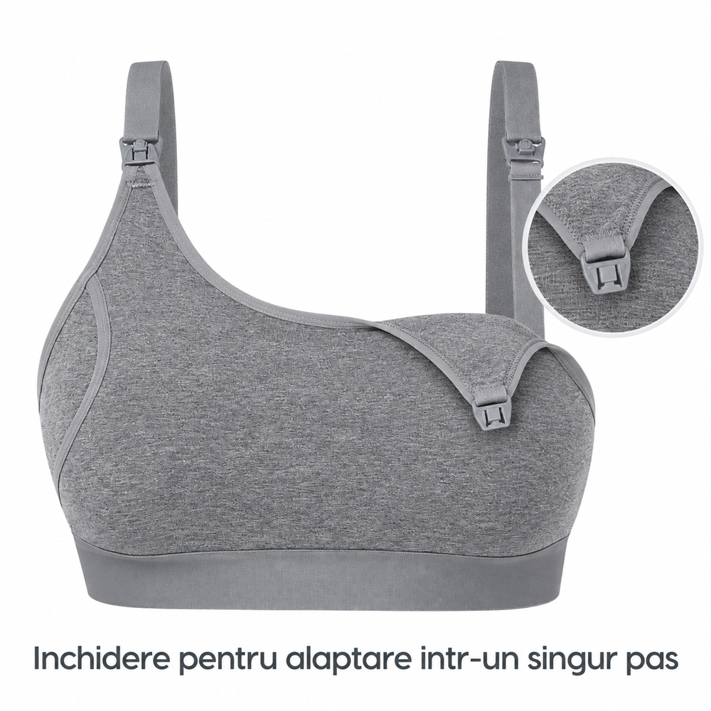 Sutien alaptare Hands-Free Momcozy YN08 Grey M [6]