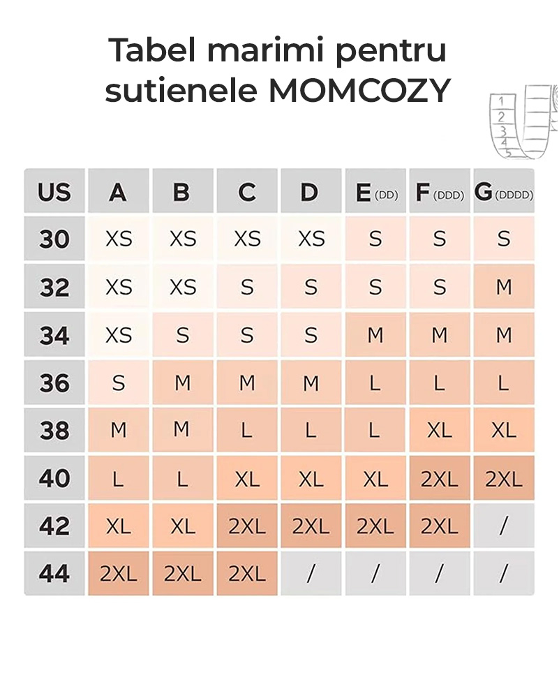 Sutien alaptare Momcozy pentru pompa de san Hands-free YN08 Black XL [9]