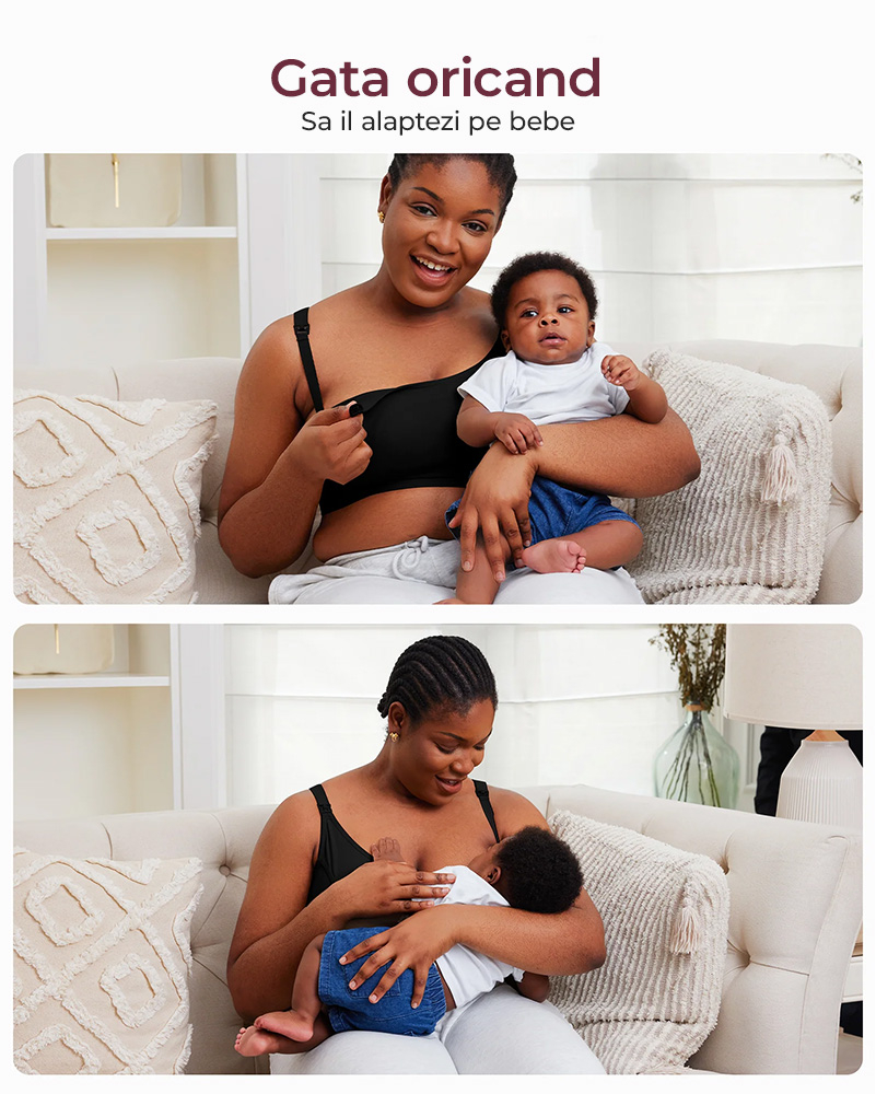 Sutien alaptare Momcozy pentru pompa de san Hands-free YN08 Black XL [8]