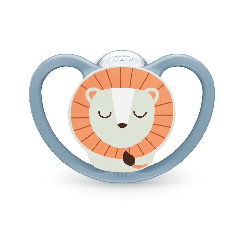 Suzeta Nuk Space Night Silicon 6-18 luni, Set 2 Bucati, Leu [3]