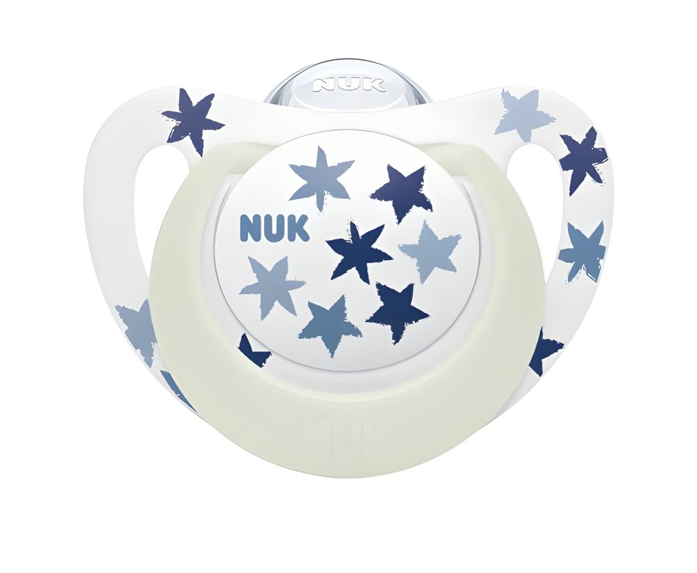 Suzeta Nuk Star Day & Night Silicon M3 18-36 luni, Set 2 bucati, Crocodil [2]