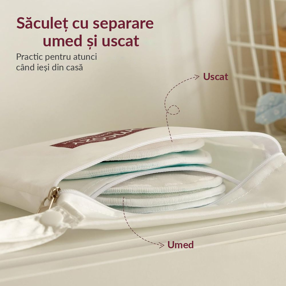 Tampoane reutilizabile pentru san Momcozy groase 6 buc [5]