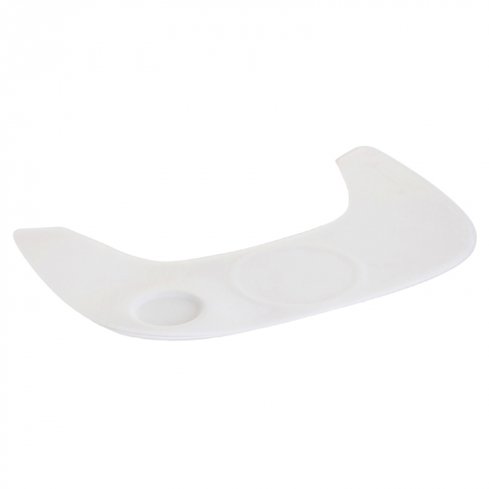 Tavita scaun de masa Childhome Evolu + Protectie din silicon, Alb [2]