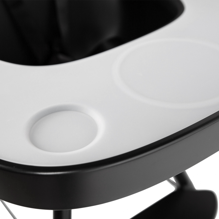 Tavita scaun de masa Childhome Evolu + Protectie din silicon, Negru [3]