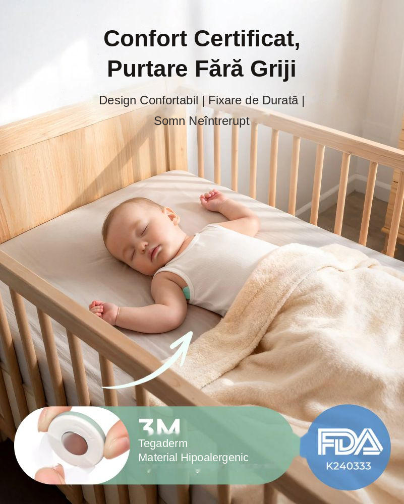 Termometru smart pentru bebelusi Momcozy T31 cu aplicatie [9]