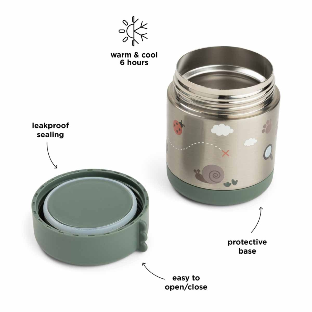 Termos alimente Done by Deer Tiny Trails Green 300ml [3]