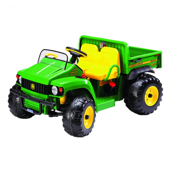 Tractor electric Peg Perego JD Gator HPX, 12V, 3 ani +, Verde