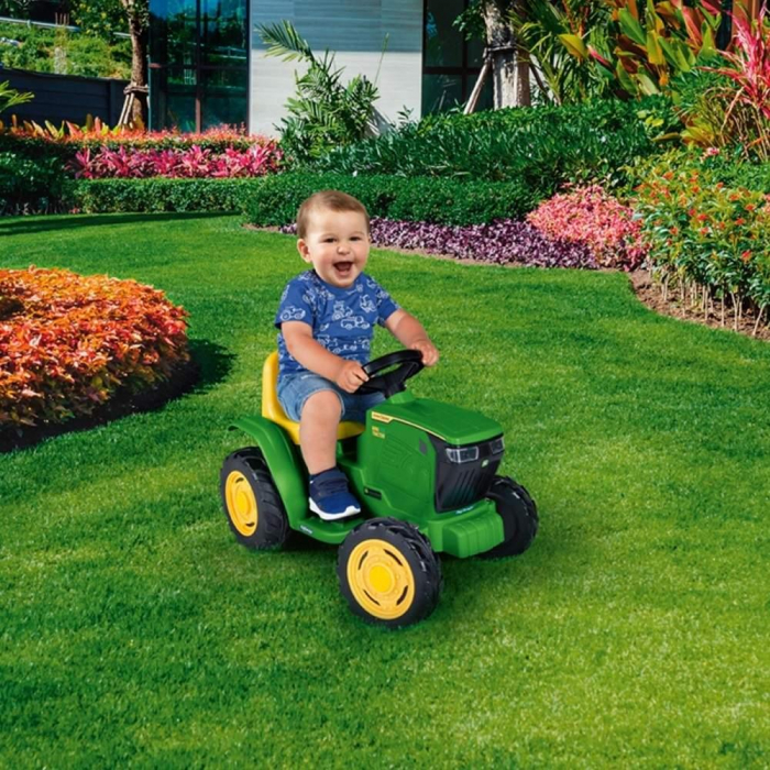 Tractor electric Peg Perego Mini JD John Deere, 6V, 12luni +, Verde / Galben [8]