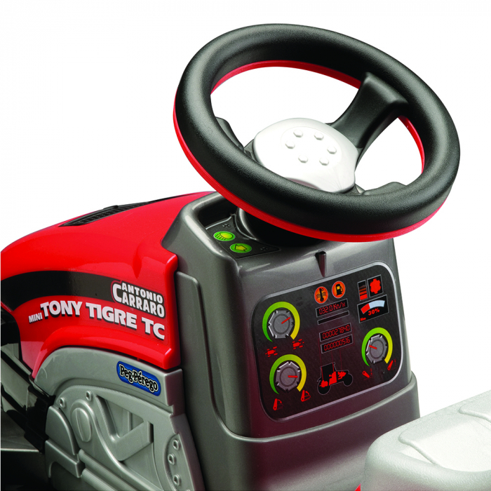 Tractor Peg Perego Mini Tony Tigre, 2 ani +, Rosu / Galben [3]
