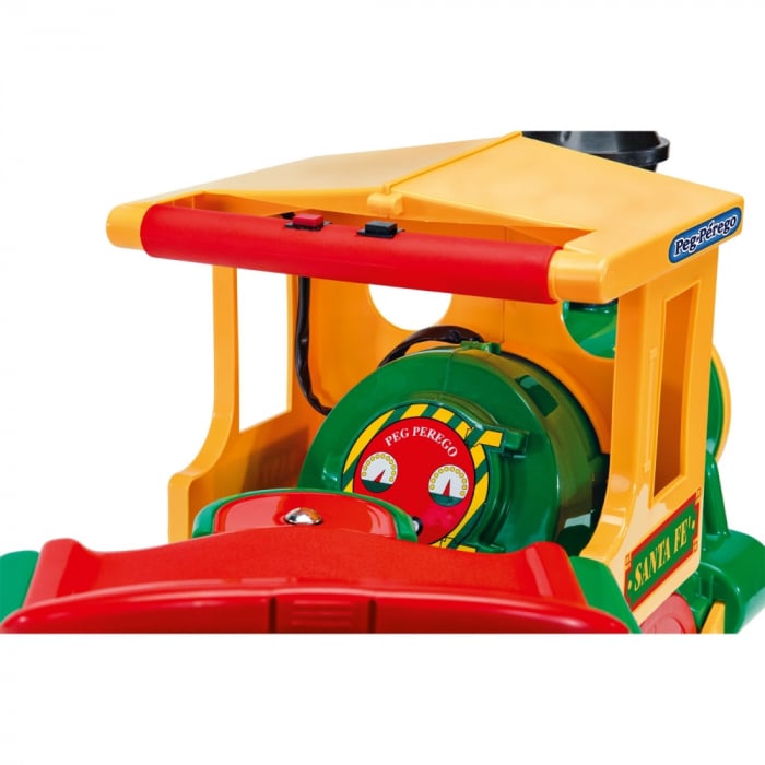 Trenulet electric Peg Perego Santa Fe, 6V, 2 ani +,Verde [8]