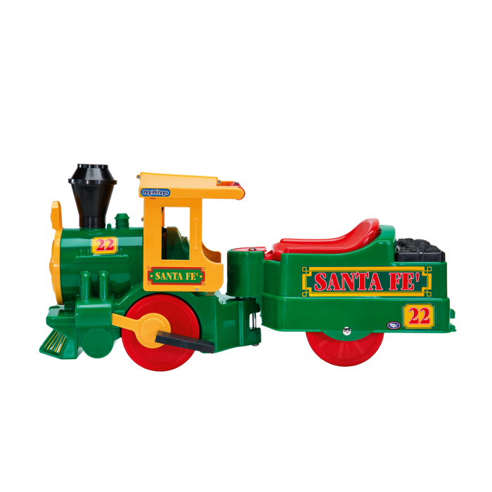 Trenulet electric Peg Perego Santa Fe, 6V, 2 ani +,Verde [3]