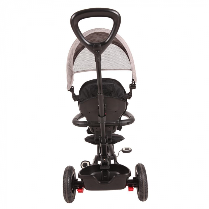 Tricicleta cu roti de cauciuc Qplay Rito Rubber Rosu [7]