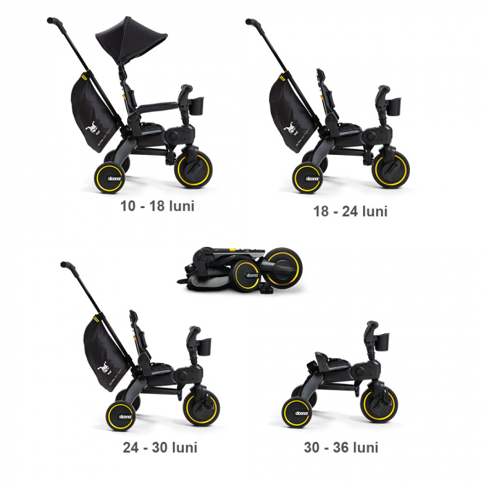 Tricicleta Doona Liki Trike Midnight Editie Limitata [4]