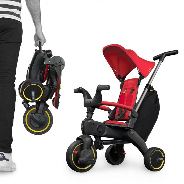 Tricicleta Pliabila Doona Liki Trike S3 Flame Red-Resigilat [9]