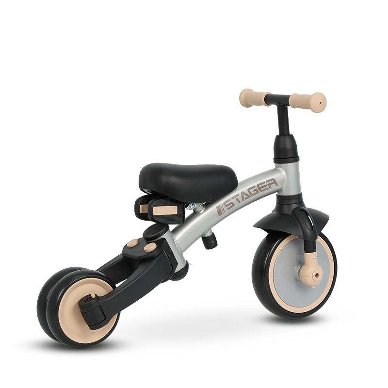 Tricicleta evolutiva pliabila Qplay STAGER Argintiu [9]