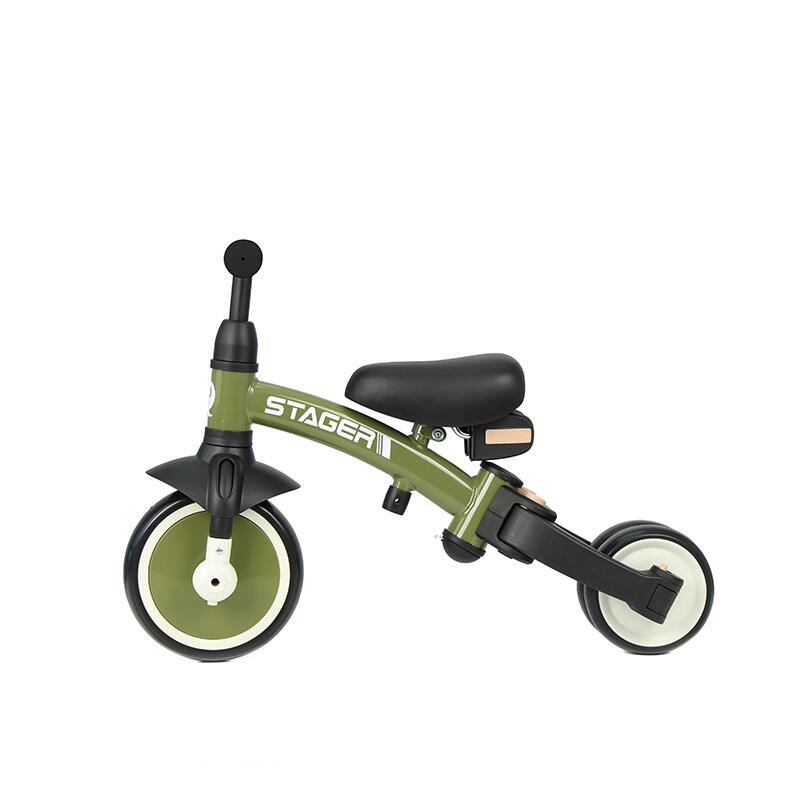 Tricicleta evolutiva pliabila Qplay STAGER Verde [5]