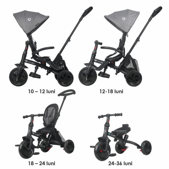 Tricicleta multifunctionala Coccolle Alegra Greystone [13]