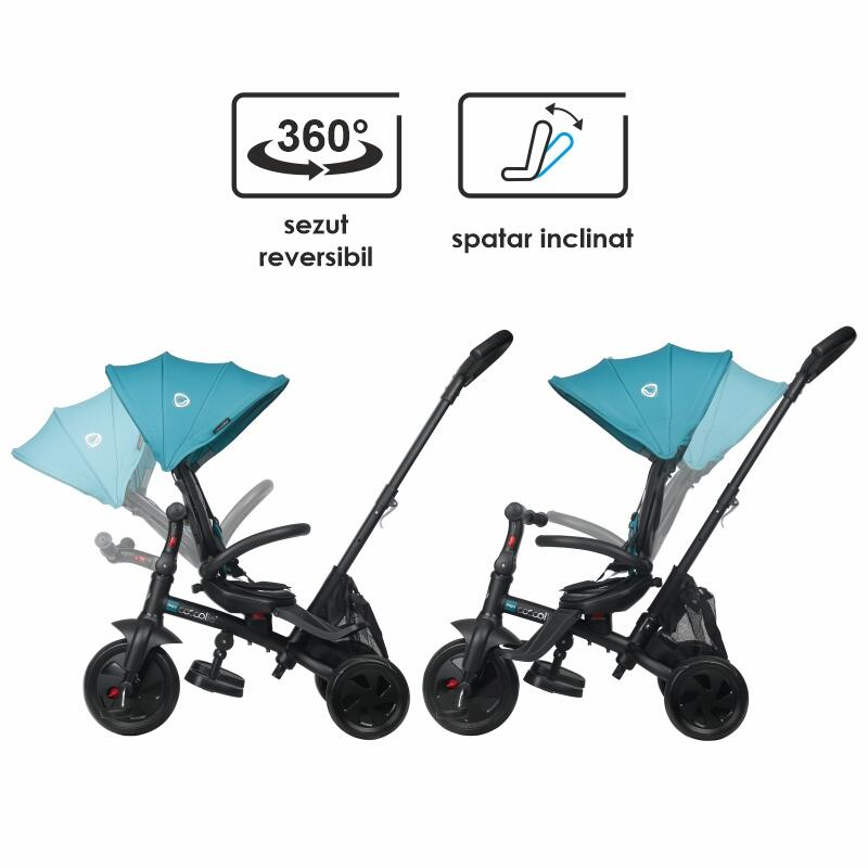 Tricicleta multifunctionala Coccolle Alegra Turquoise tide [11]