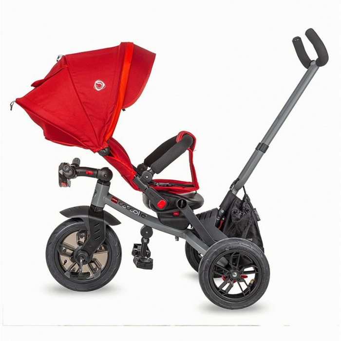 Tricicleta multifunctionala Coccolle Pianti Ruby Red [6]