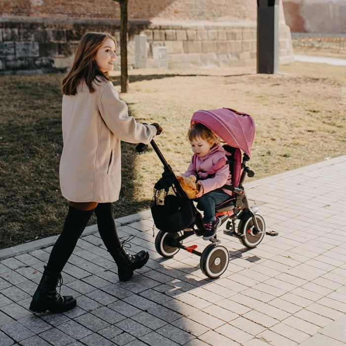 Tricicleta multifunctionala pliabila Coccolle Vispo Magenta [10]