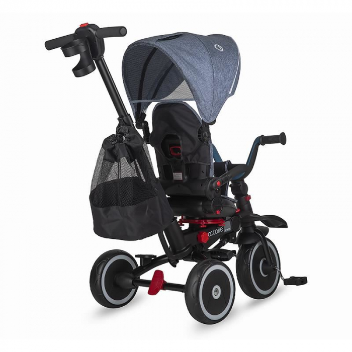 Tricicleta multifunctionala pliabila Coccolle Vispo Urban Grey [6]