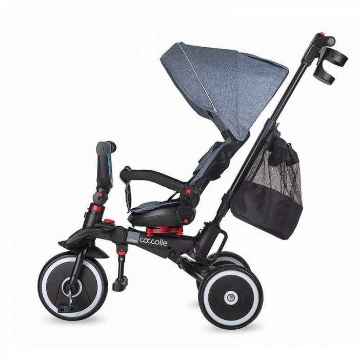 Tricicleta multifunctionala pliabila Coccolle Vispo Urban Grey [3]
