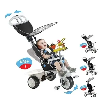 Tricicletă pentru copii Neagră cu jucărie Smart Trike- Resigilat [3]