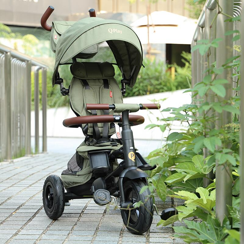 Tricicleta pliabila Qplay Rito Deluxe Verde-Maslina [9]