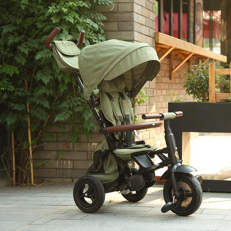 Tricicleta pliabila Qplay Rito Deluxe Verde-Maslina [11]