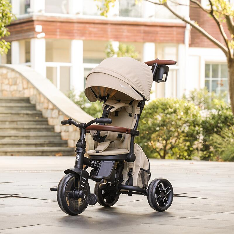 Tricicleta ultrapliabila Qplay Comfo Max Bej [17]