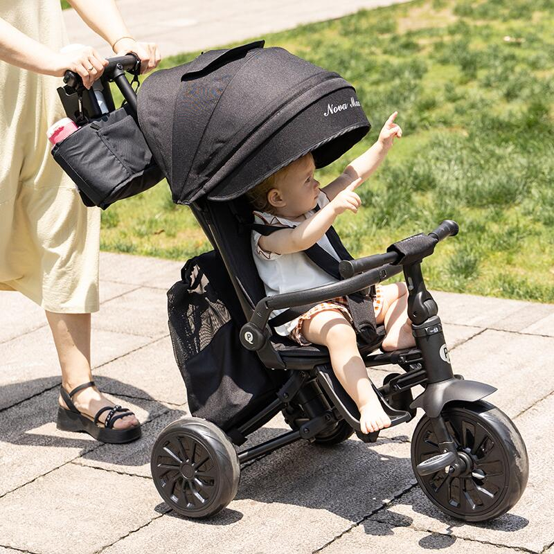 Tricicleta ultrapliabila Qplay Nova MAX Bej [2]