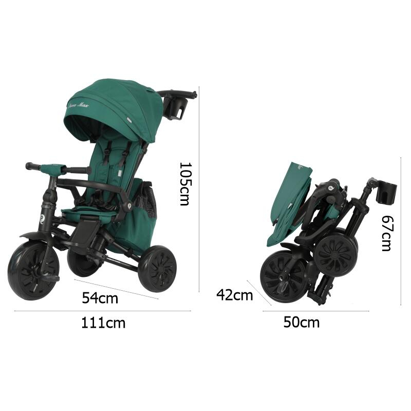 Tricicleta ultrapliabila Qplay Nova MAX Verde [11]