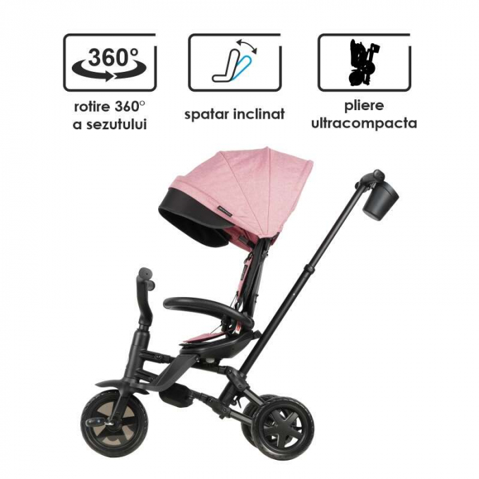 Tricicleta ultrapliabila Qplay Nova Niello Roz [10]